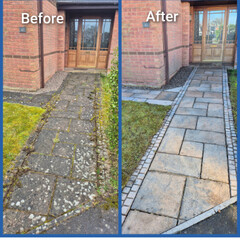 Exterior cleaning services, Driveway cleaning, Patio cleaning, Block paving cleaning, Porcelain driveway cleaning,