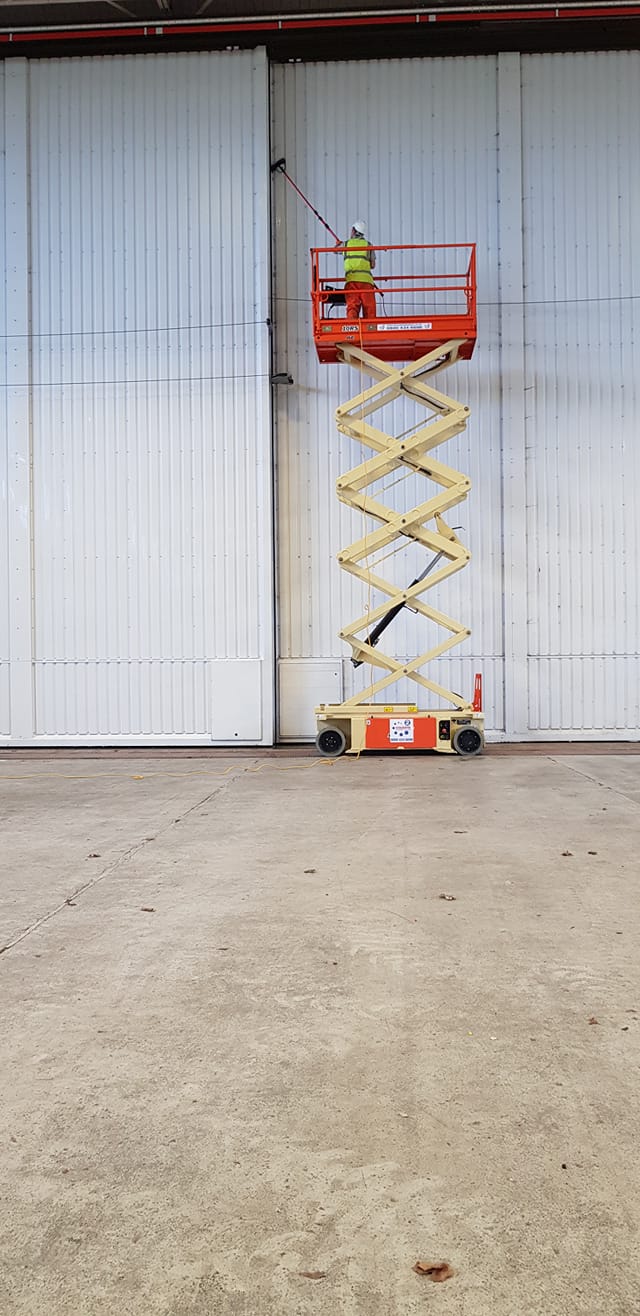 Warehouse and factory floor cleaning